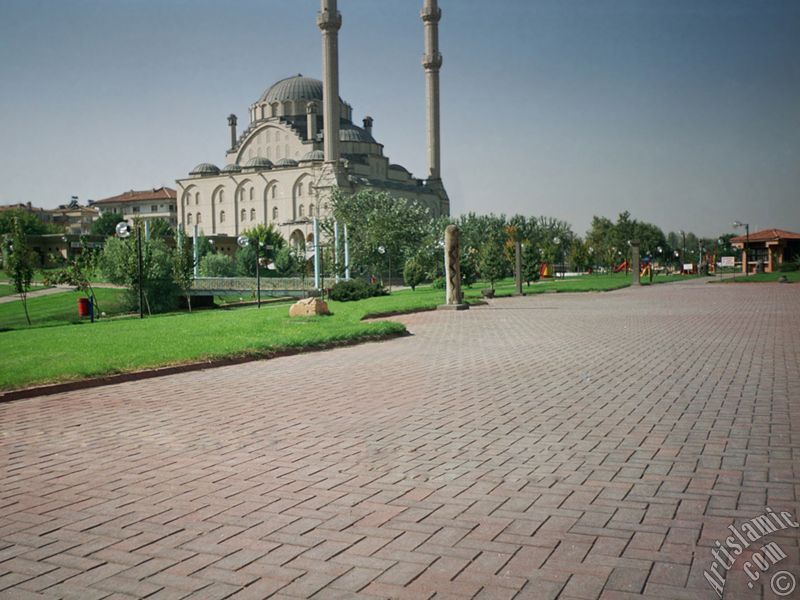 View of a park in Gaziantep city of Turkey.
