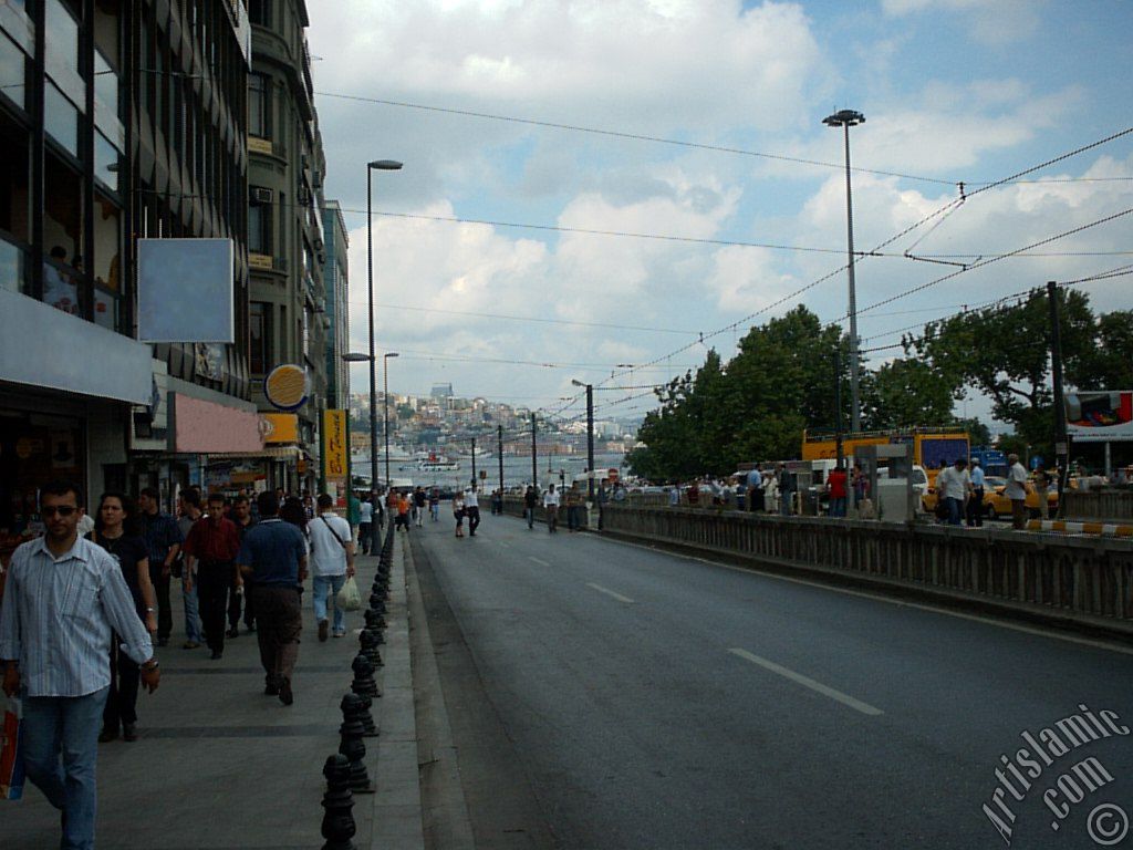 View of Sirkeci district in Istanbul city of Turkey.
