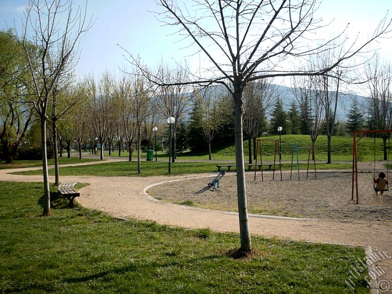 View of Botanical Park in Bursa city of Turkey.
