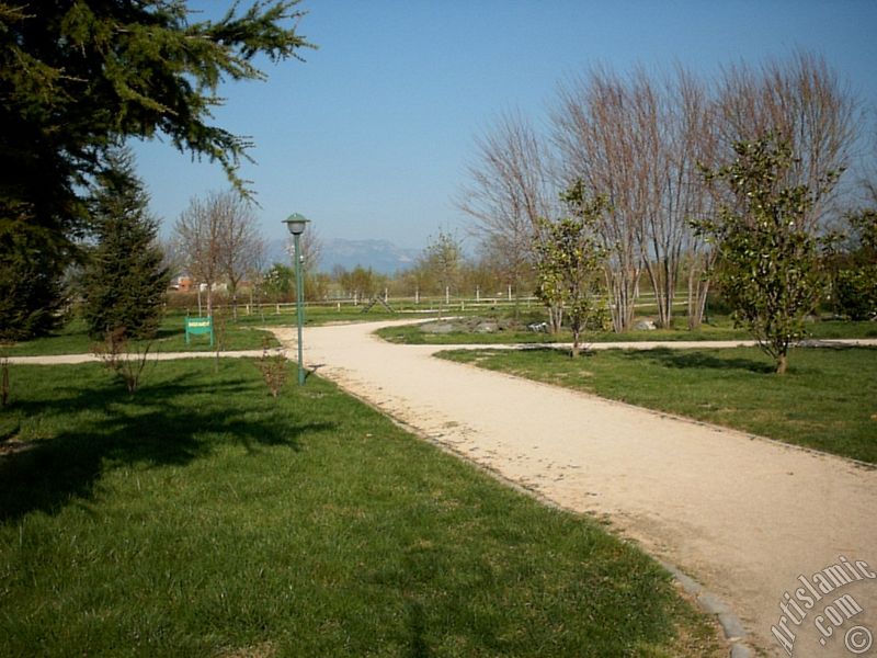 View of Botanical Park in Bursa city of Turkey.
