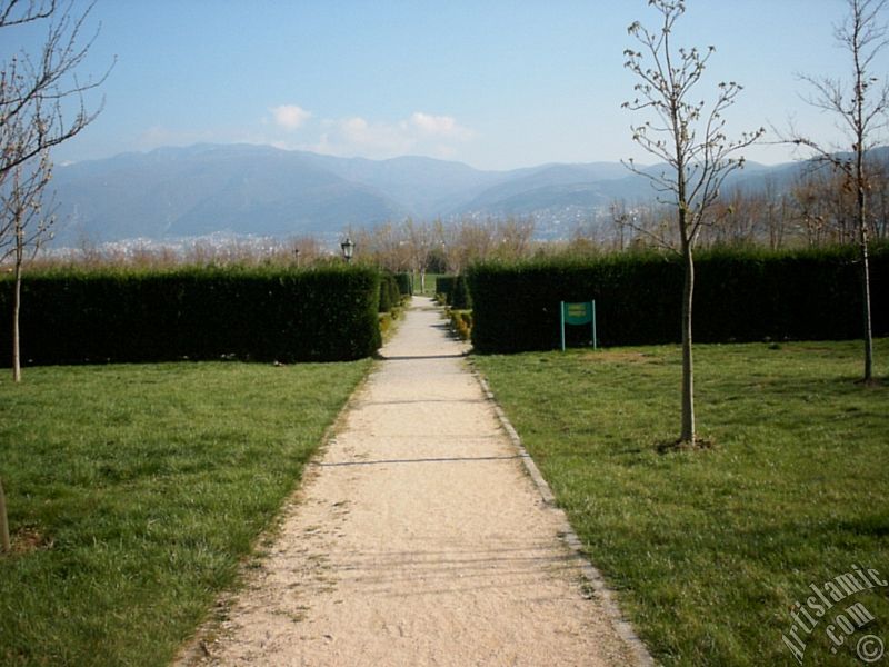 View of Botanical Park in Bursa city of Turkey.
