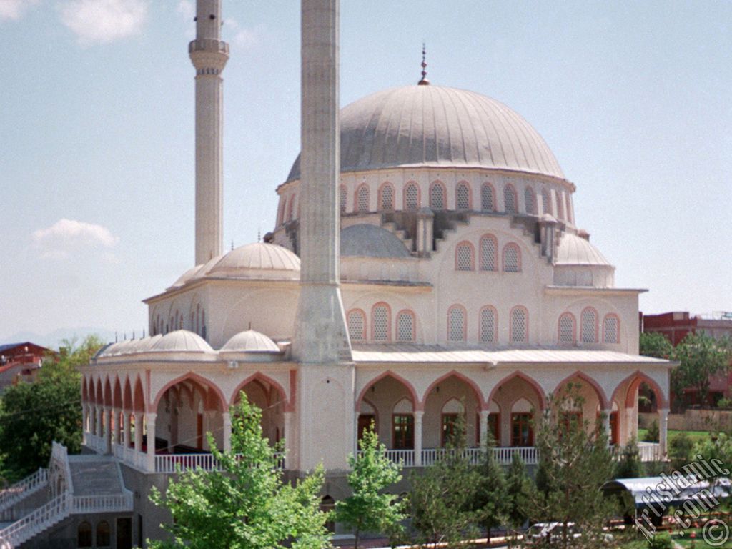 View of the Theology Faculty`s mosque in Bursa city of Turkey.
