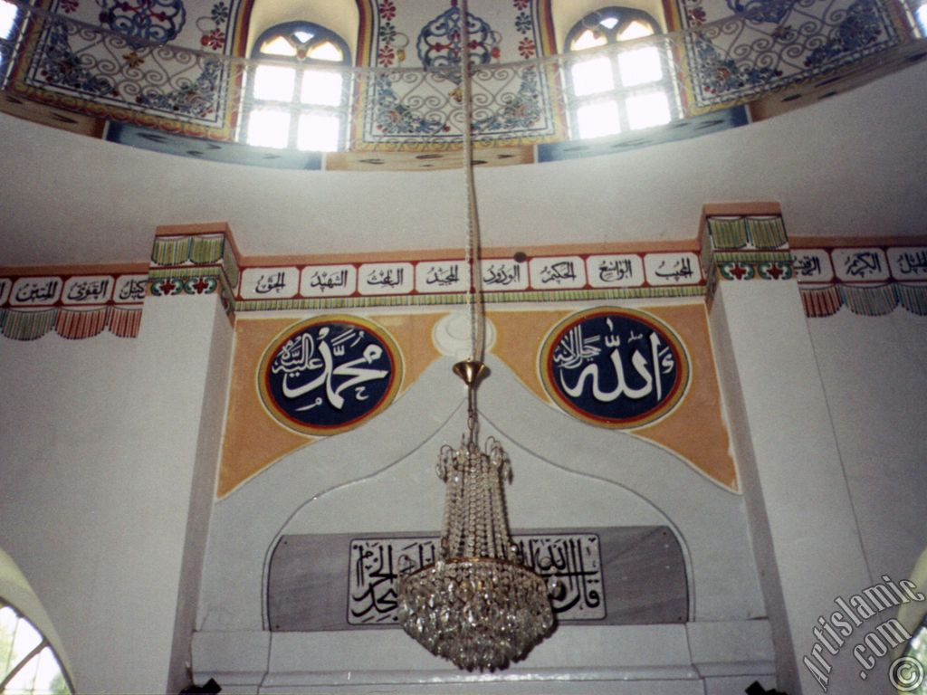 View of Ahi Evren Dede Mosque in Trabzon city of Turkey.
