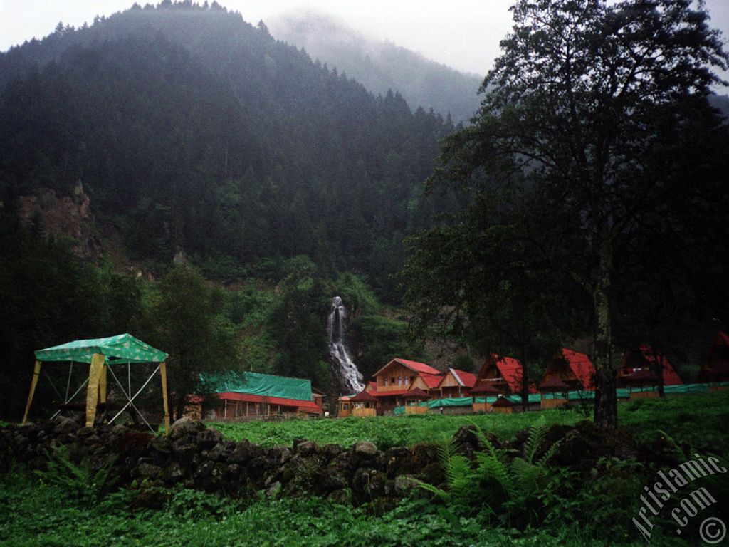 View of Uzungol high plateau located in Trabzon city of Turkey.
