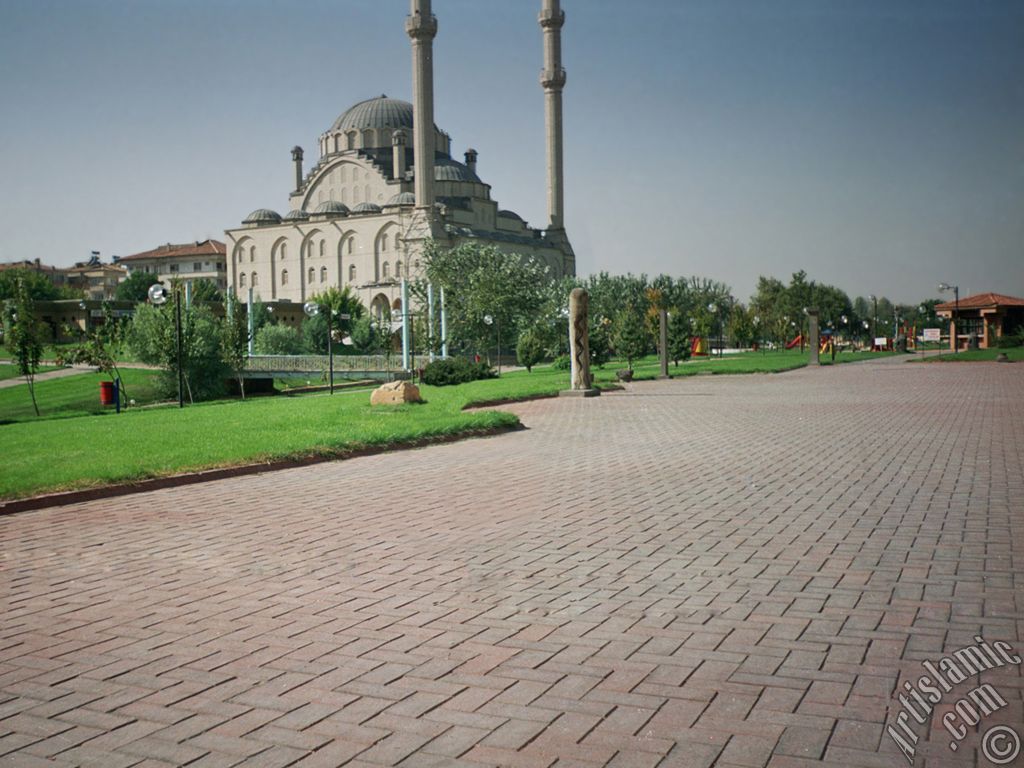 View of a park in Gaziantep city of Turkey.
