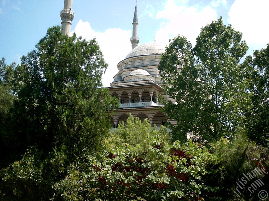 View of the Theology Faculty of The Marmara University and its mosque in Altunizade district of Istanbul city of Turkey.
