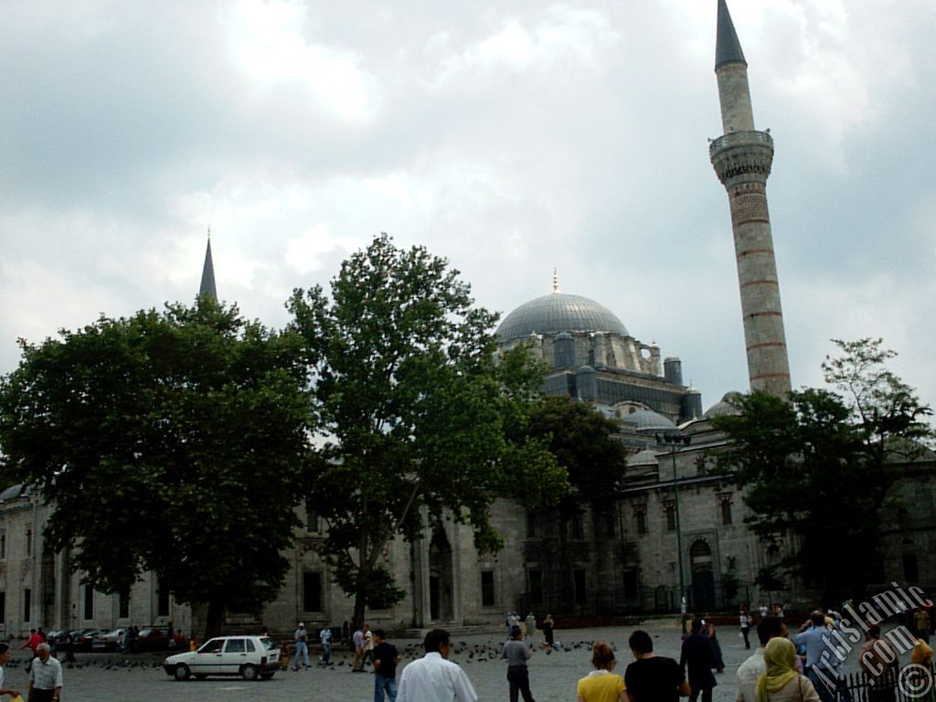 Beyazit Square and Beyazit Mosque located in the district of Beyazit in Istanbul city of Turkey.
