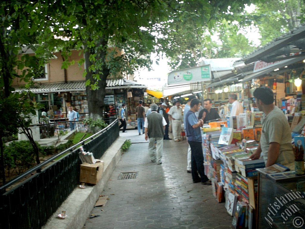 Historical Sahaflar (Book market) in Beyazit district in Istanbul city of Turkey.
