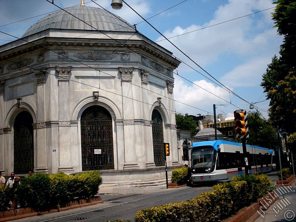 The Tombs of Sultan Abdulhamit The Second and Mahmud The Second in Cemberlitas district in Istanbul city of Turkey.
