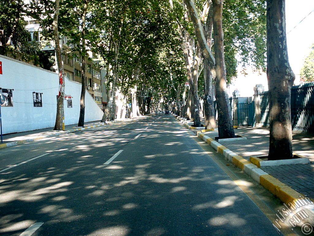 View towards Ortakoy district from the way of Besiktas-Ortakoy in Istanbul city of Turkey.
