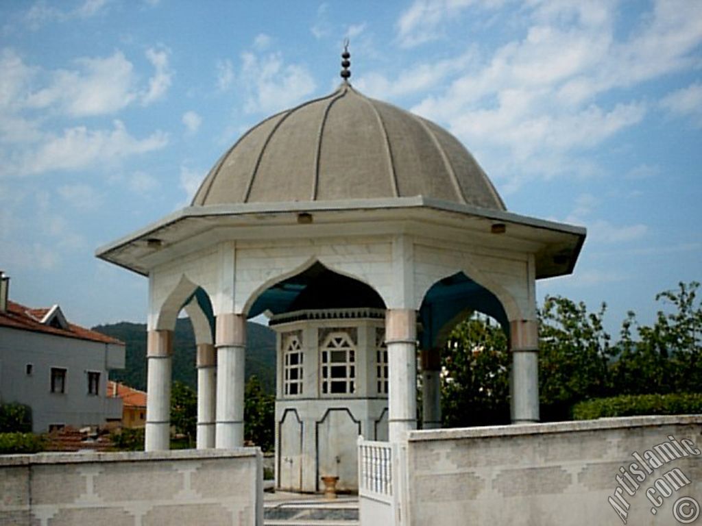 View of Ansar Mosque`s fountain in Gokcedere Village in Yalova city of Turkey.
