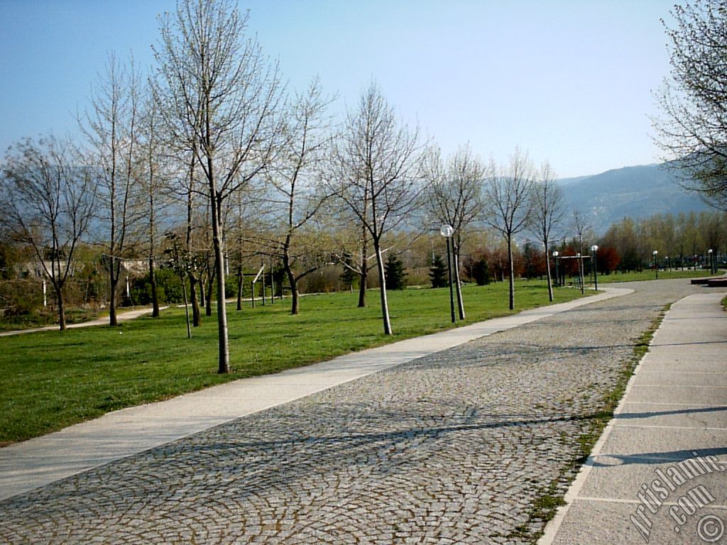View of Botanical Park in Bursa city of Turkey.

