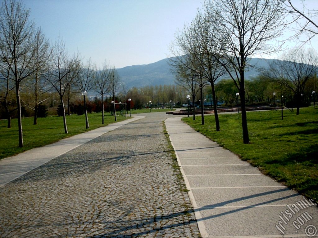 View of Botanical Park in Bursa city of Turkey.
