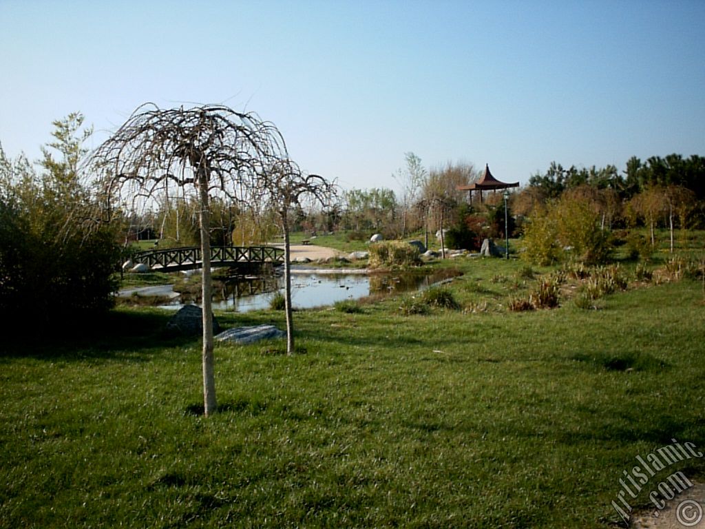 View of Botanical Park in Bursa city of Turkey.
