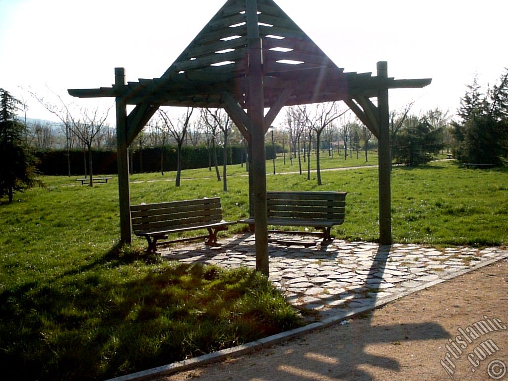 View of Botanical Park in Bursa city of Turkey.
