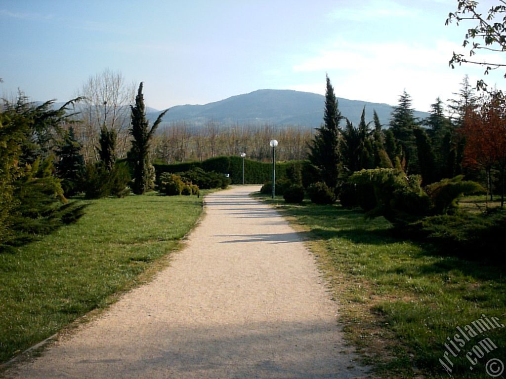 View of Botanical Park in Bursa city of Turkey.
