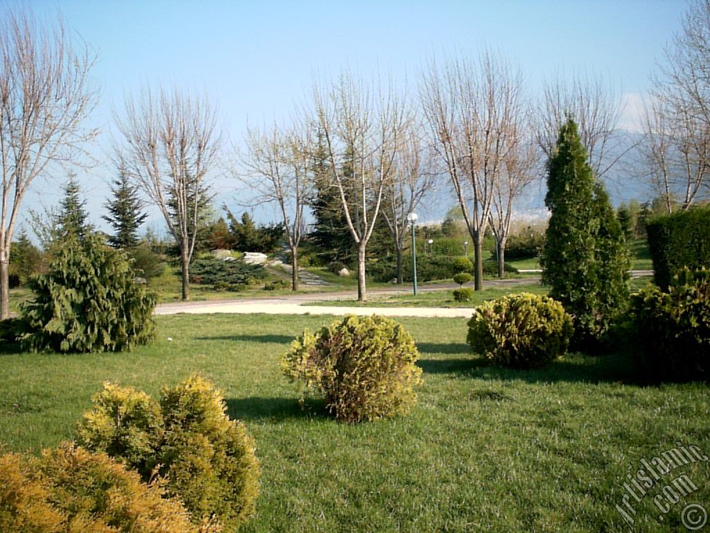 View of Botanical Park in Bursa city of Turkey.
