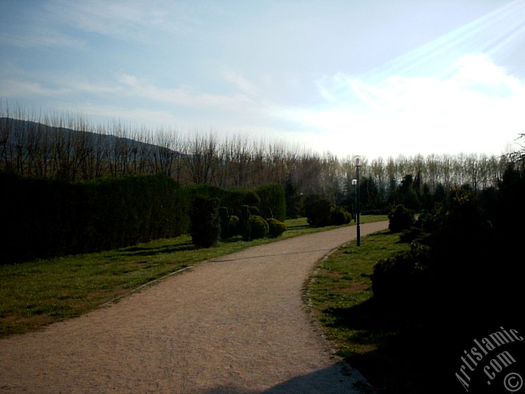 View of Botanical Park in Bursa city of Turkey.
