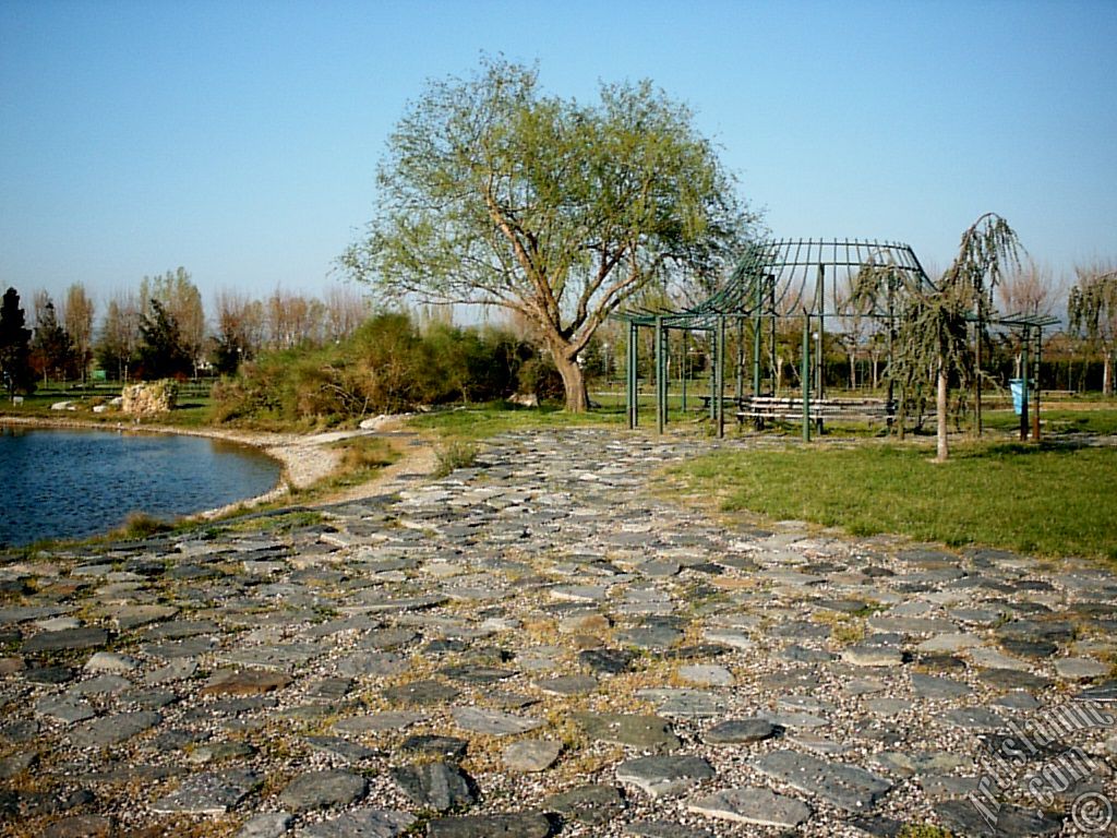 View of Botanical Park in Bursa city of Turkey.
