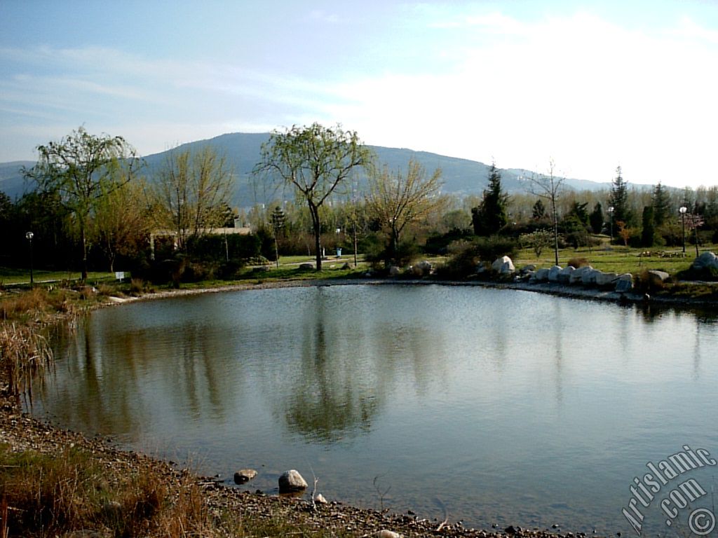 View of Botanical Park in Bursa city of Turkey.
