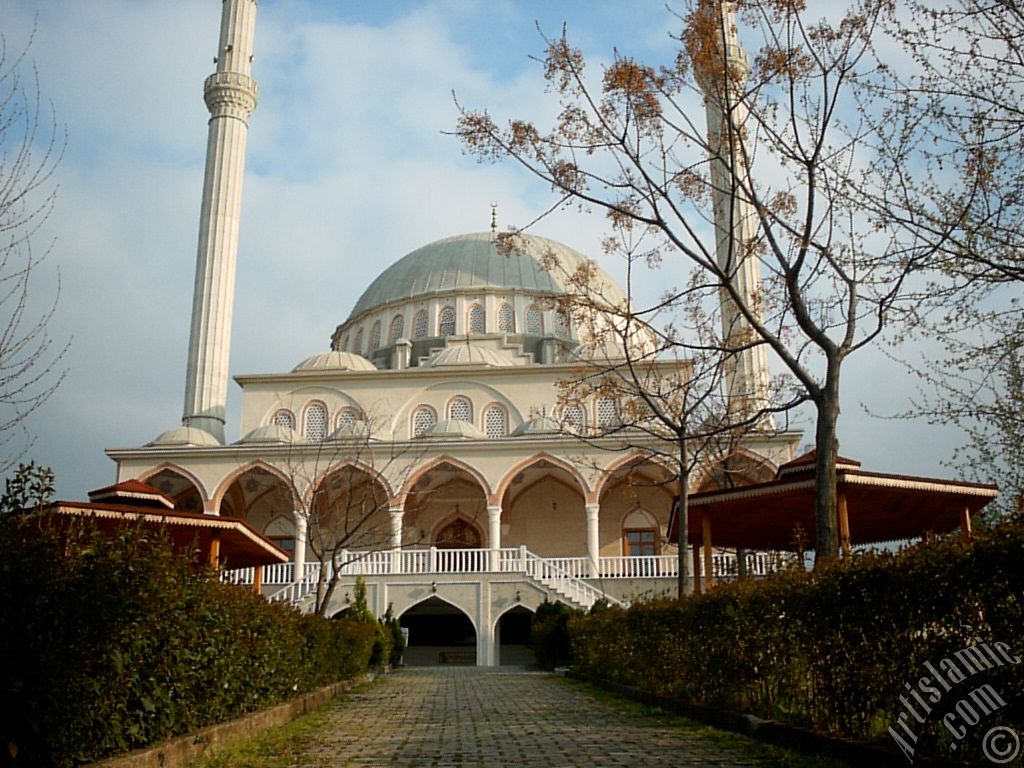 View of the Theology Faculty`s mosque in Bursa city of Turkey.
