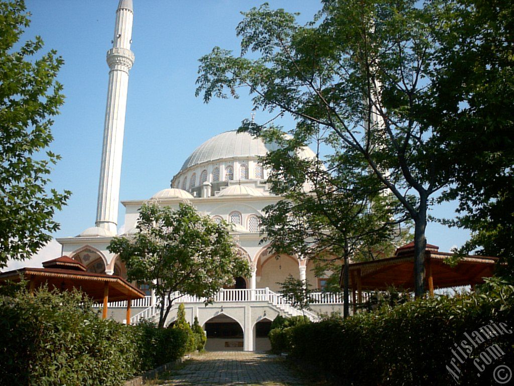 View of the Theology Faculty`s mosque in Bursa city of Turkey.

