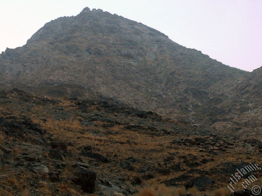 The Mount Savr in Mecca city of Saudi Arabia.
