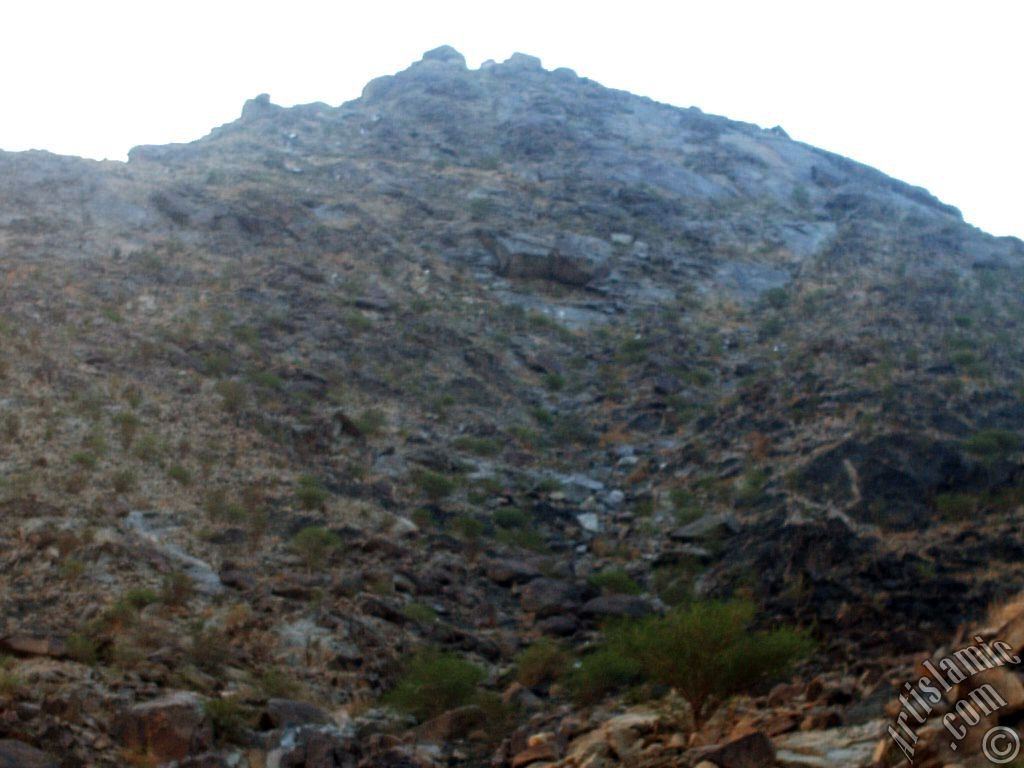 The Mount Savr in Mecca city of Saudi Arabia.

